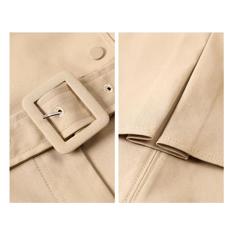 SS23116 Cotton Drill Long Sleeve Button Up coat  belot Playsuit Jumpsuit.