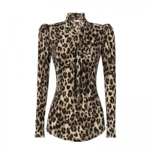 SS2317 Satin Silk Puff Sleeve womens blouse skirts