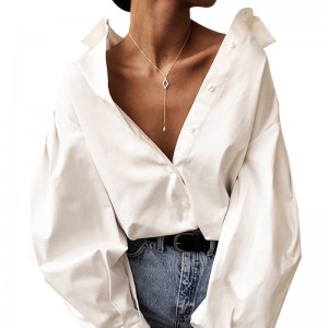 SS2335 Cupro Puff Sleeve Womens Blouse Skirts