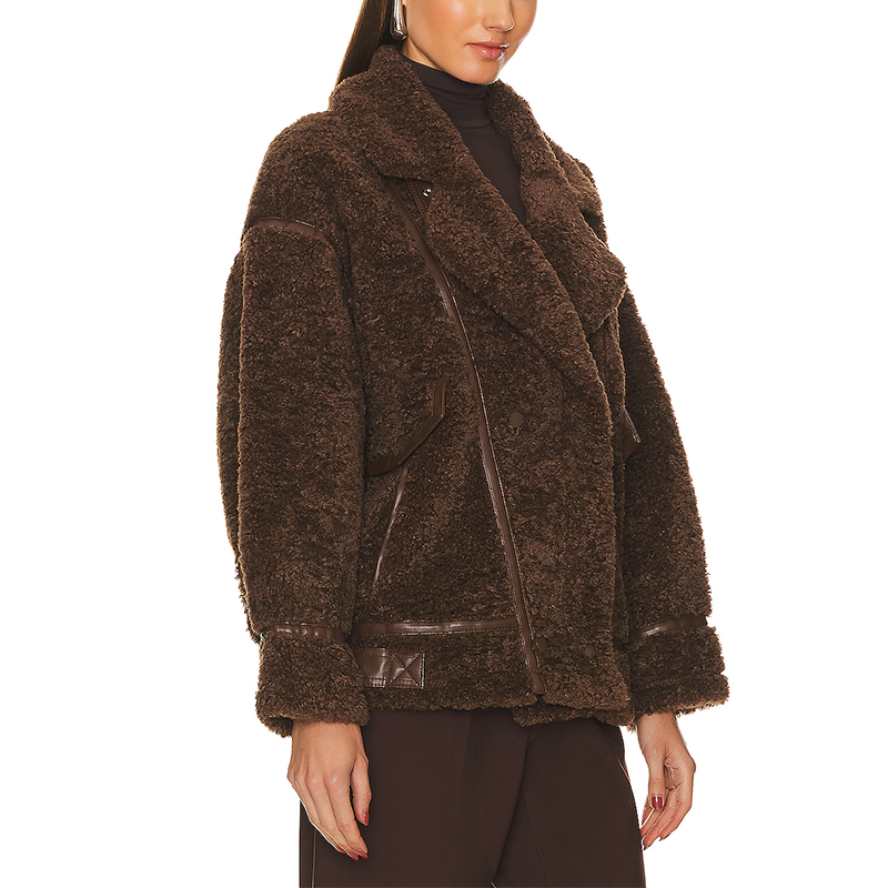 746 Fake Fur Lapel Short Jacket Coat Blazer