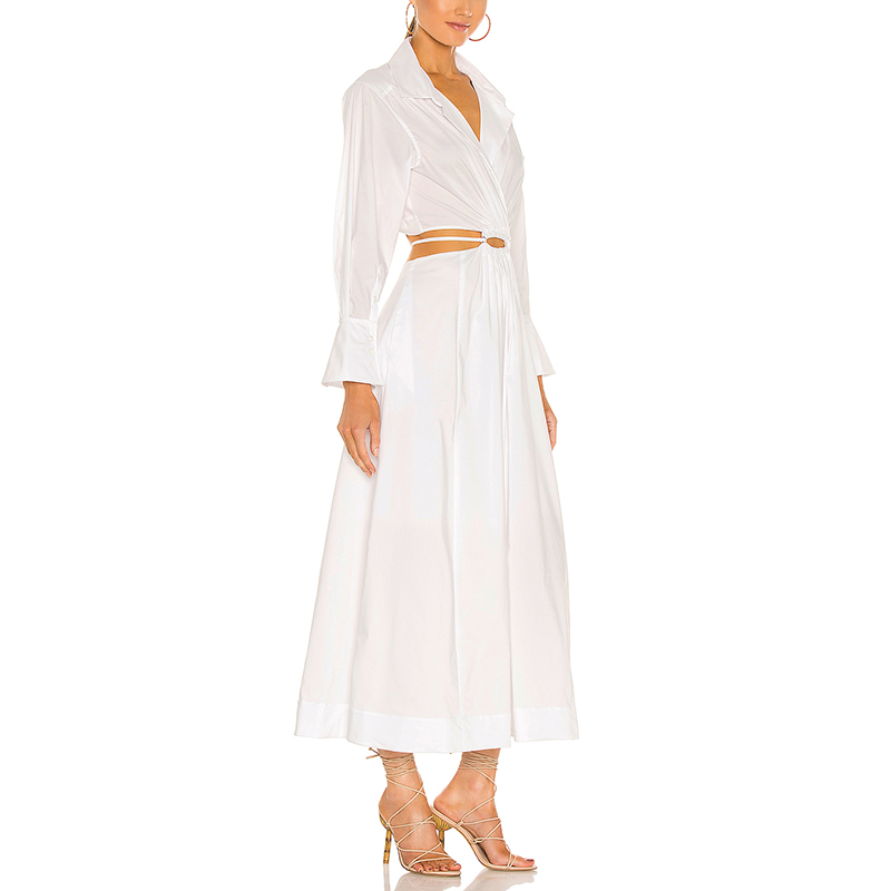 SS2375 Linen Cotton Tied Top Vest and Loose Straight Pants Mid waistband (3)