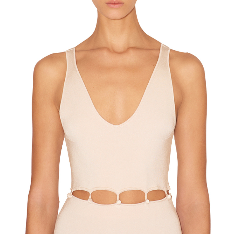 SS2326 Cotton Blend knit drop U V neck Top Vest and Skirt