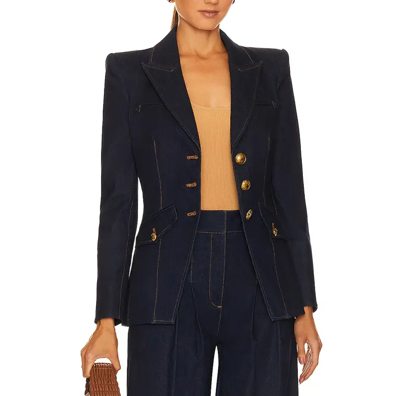 SS230721Jacket Blazer Drop V Lapel neck Suit