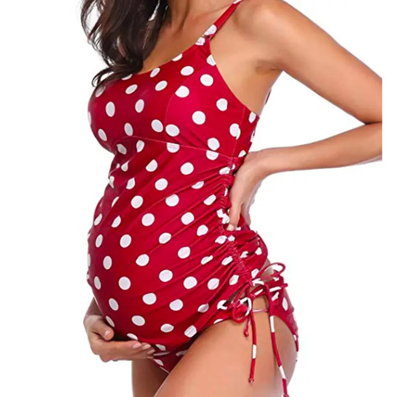 SS230709 Recycled Solid color split summer pregnant women two-piece bikini swimsuit