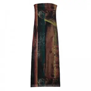 SS2397 Recycled Mesh Full Placement Printed Tube Long Dress