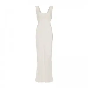 SS230731  Cupro viscose Squared Neck a minimal classic Max Dress