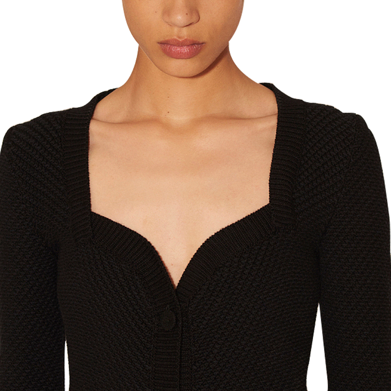 SS2323 Cotton Serge Height long Sleeve dress (4)