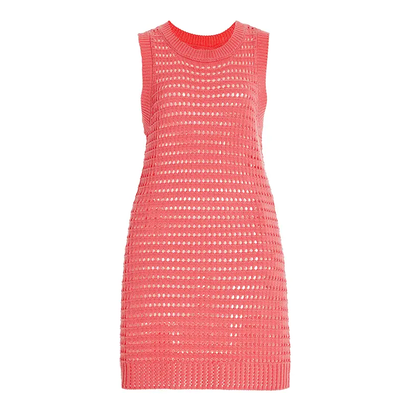 SS230727 Merino Wool Vicose Talent Blends Fuss Free Minimalism Skimming Mini Silhouette Dress