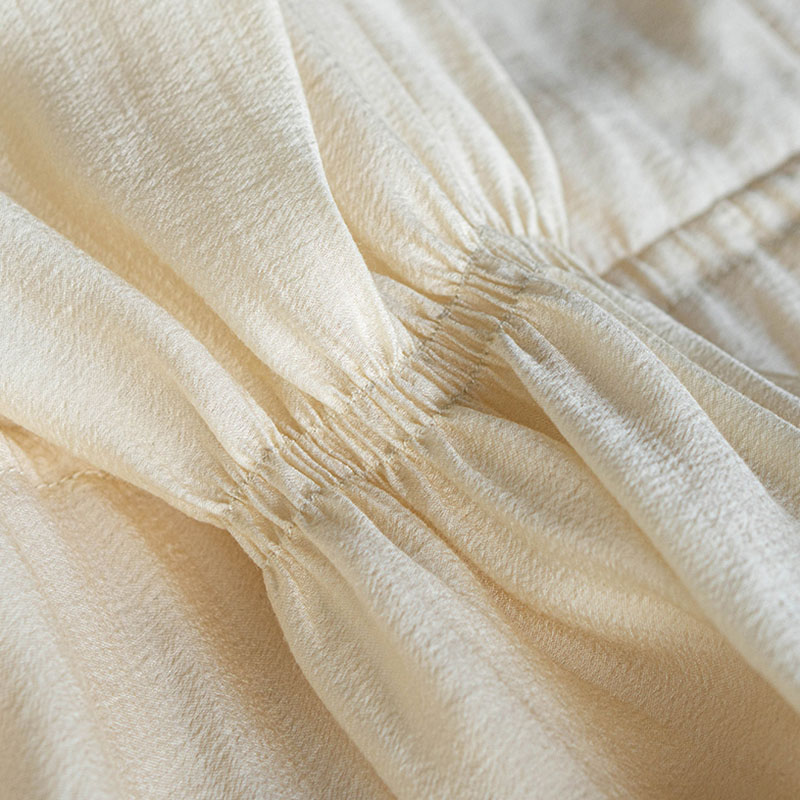 SS2349 Cotton Voile Plain Round v Neck tied Mid Dress (7)