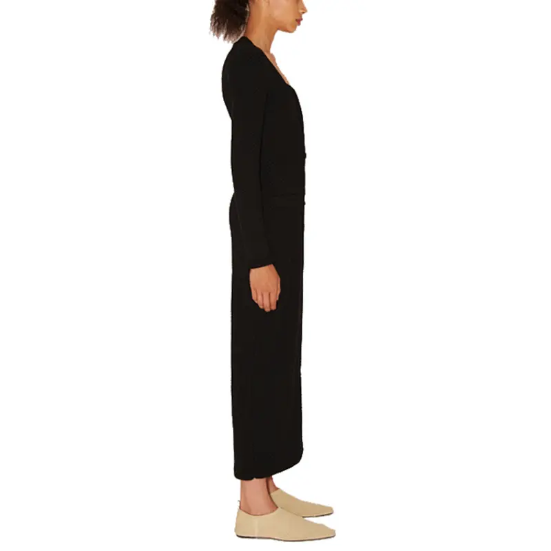 SS2323 Cotton Serge Height long Sleeve dress