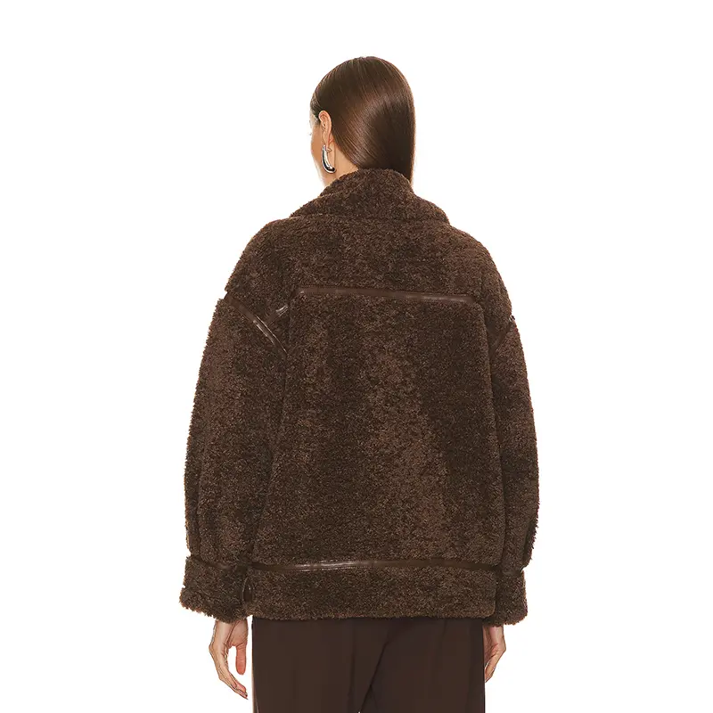 746 Fake Fur Lapel Short Jacket Coat Blazer