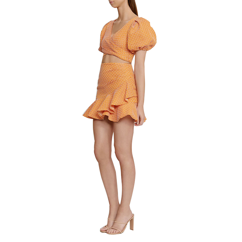 SS2385 Micro Cotton Cut Out Shirt Button Up Blouse, trumpet Skirts