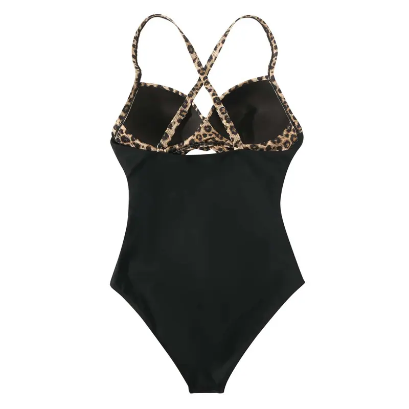 SS230706 Bikini off-shoulder multi-colur large size backless pleated retro one-piece printed swimsuit