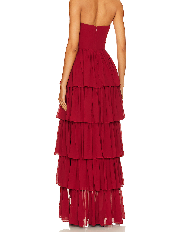 772 Mesh Ruffles Dress