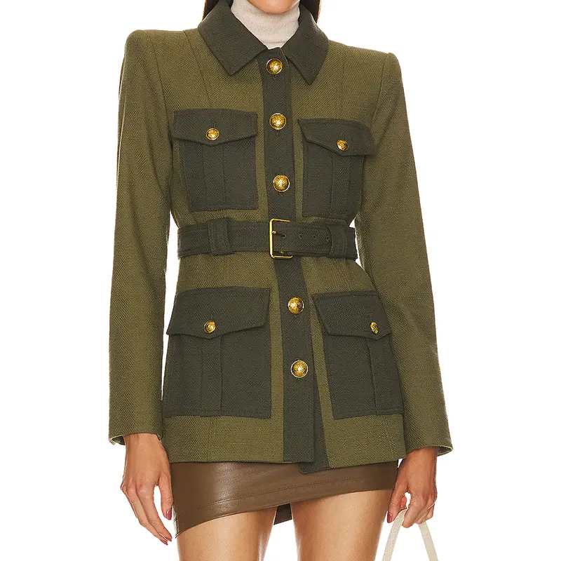 SS230720 Pocket jacket blazer Cotton Twill bomber